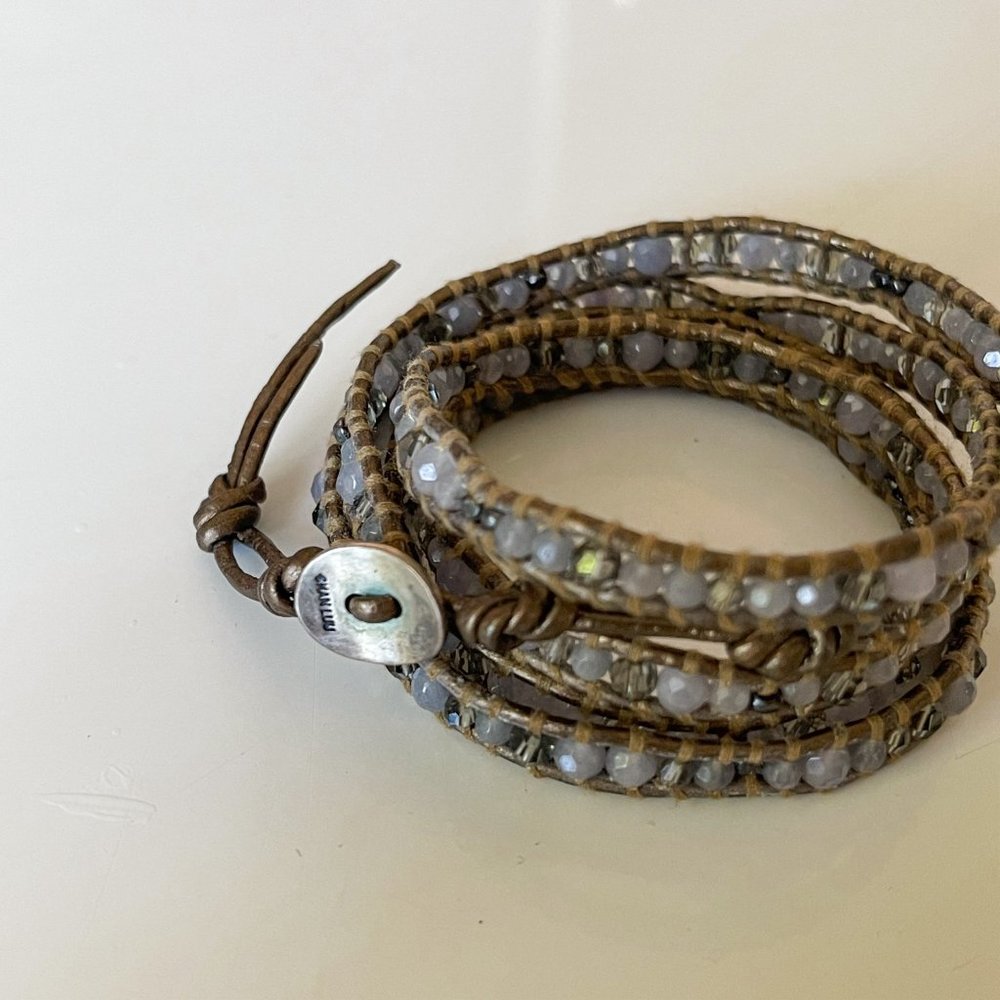 Chan Luu Botswana Agate Mix Wrap Bracelet - Picture 3 of 4